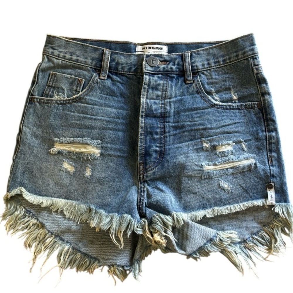 One Teaspoon Johnni Blu Outlaws Jean Shorts NWT